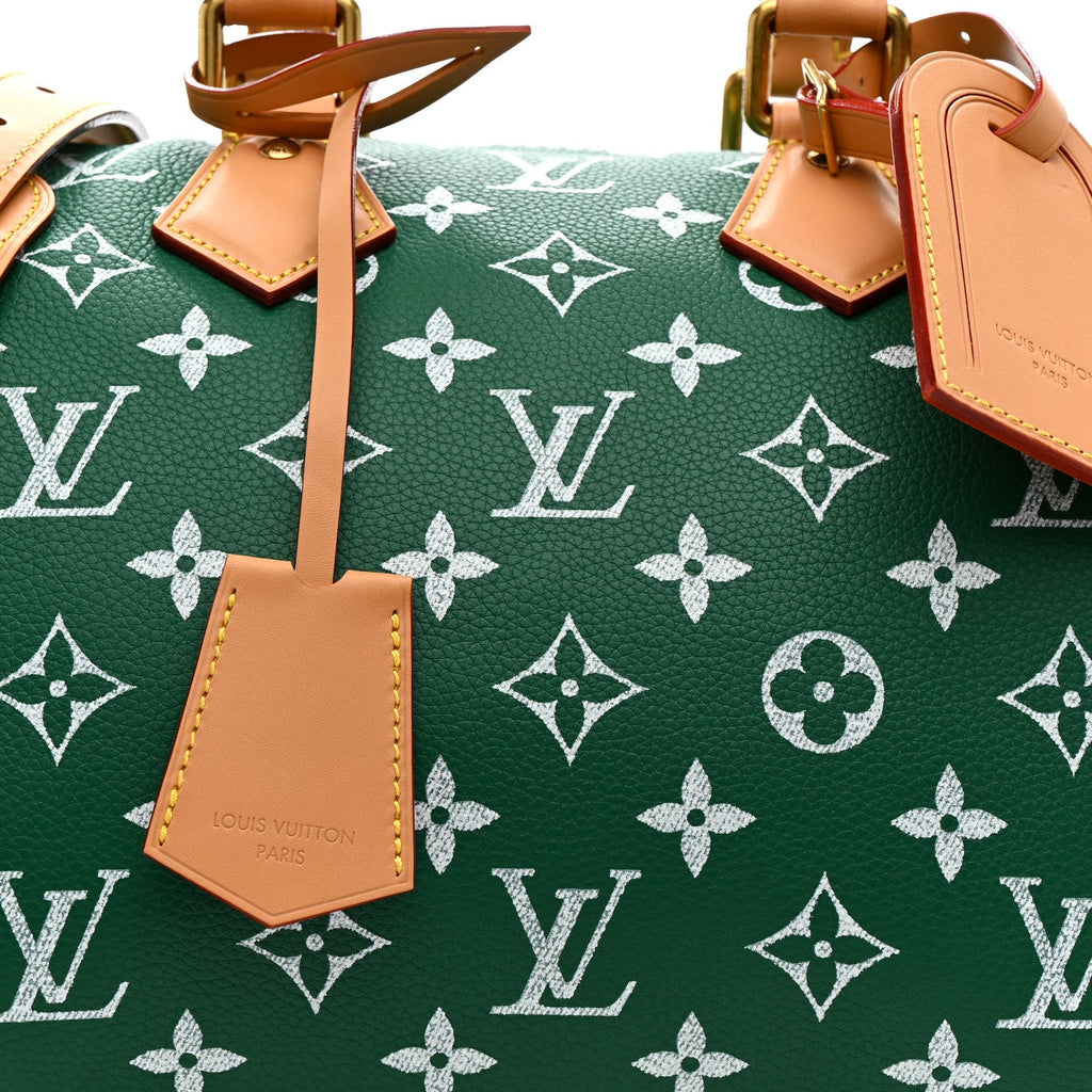 Louis Vuitton Calfskin Monogram Speedy P9 Bandouliere 30 Green