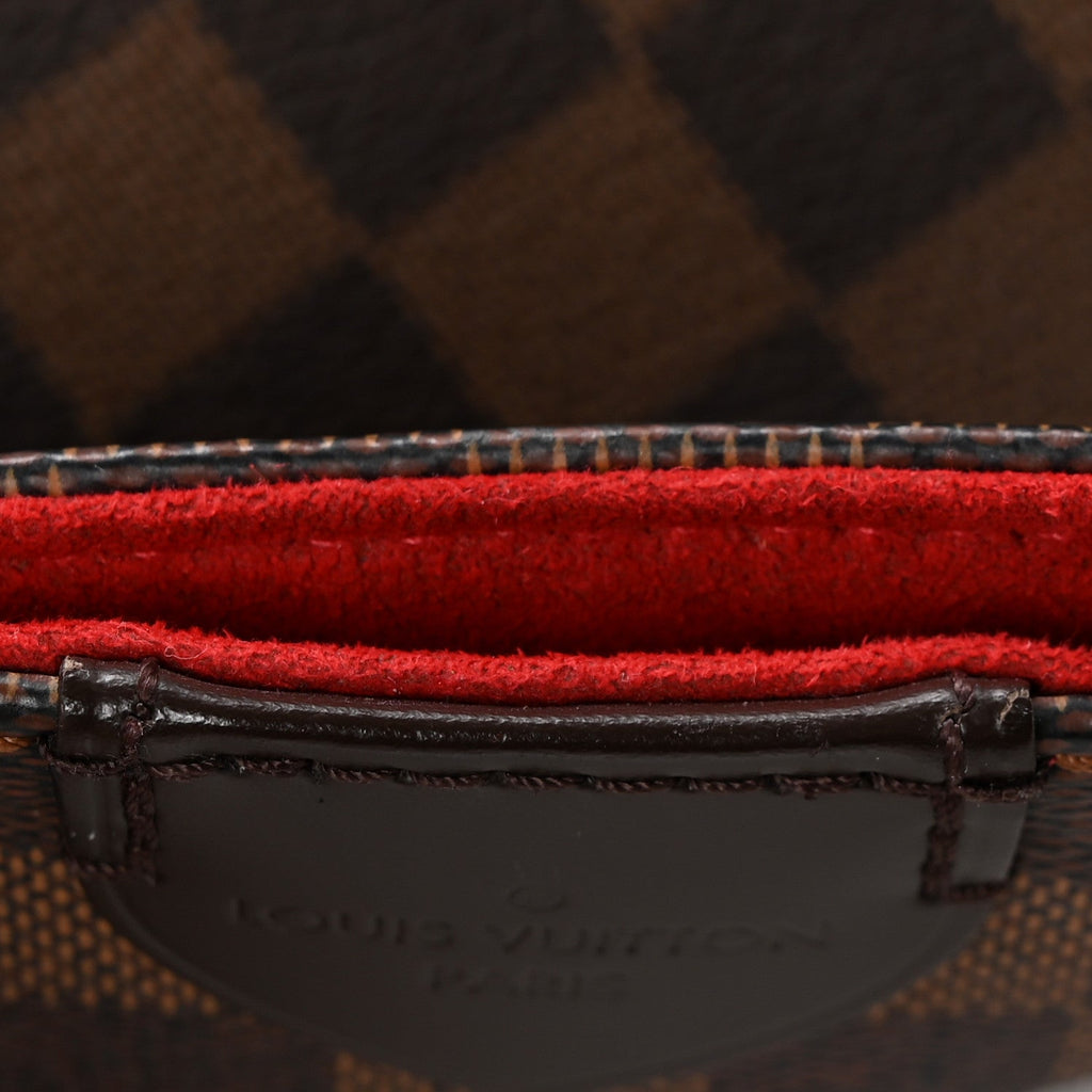 Louis Vuitton Damier Ebene Caissa Hobo Cherry