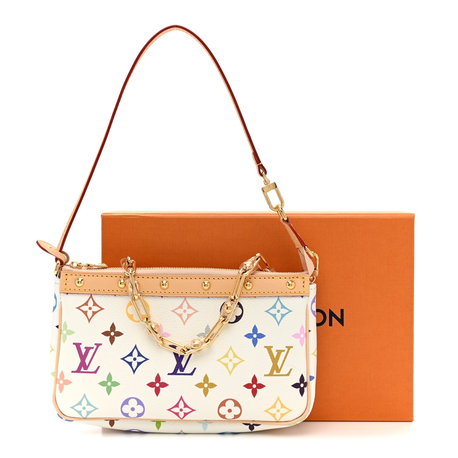 Louis Vuitton LV X TM Monogram Multicolor Pochette Accessories White