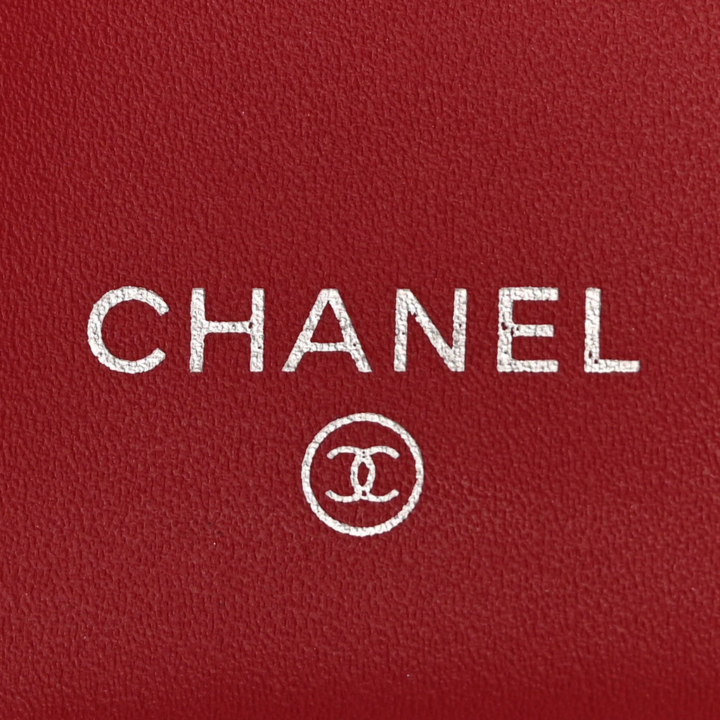 Caviar Quilted Large Flap Wallet Red
