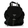 Prada Tessuto Nylon Vela Chain Backpack Black