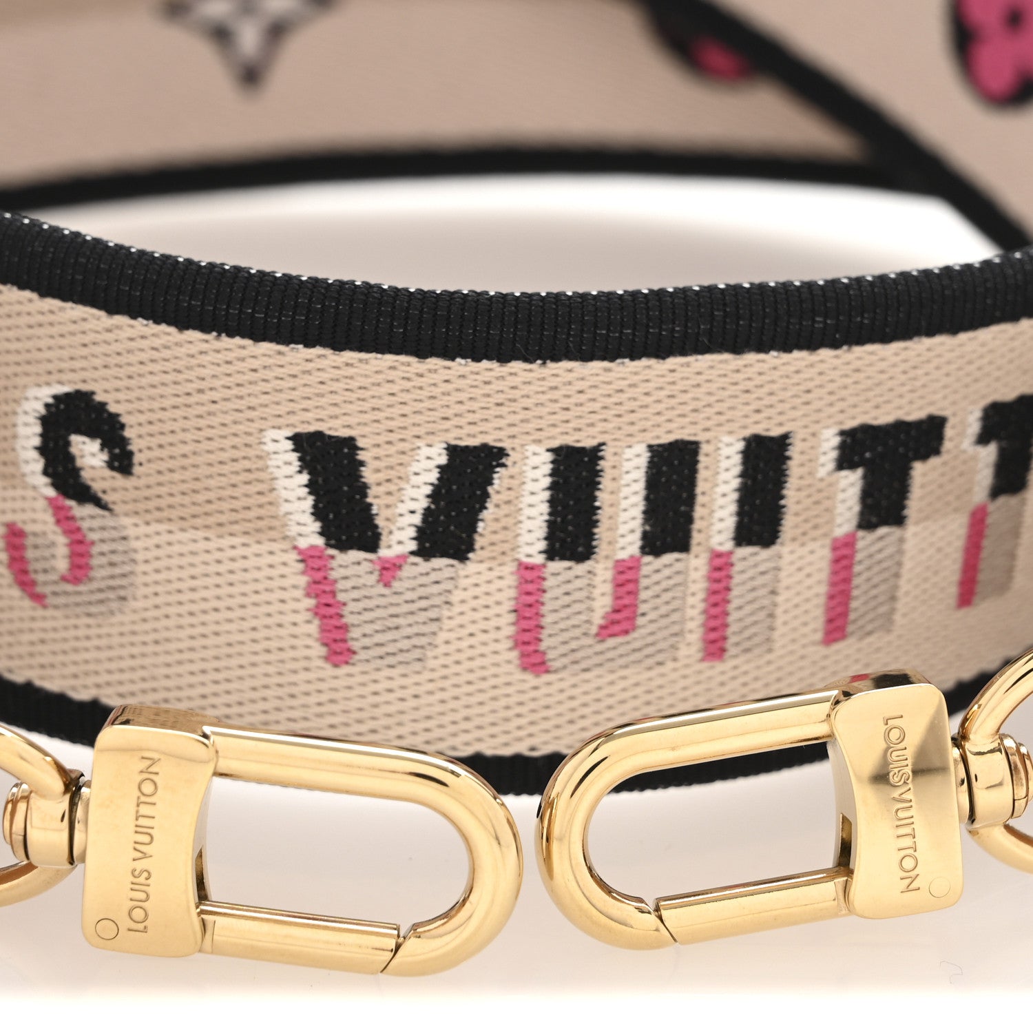 Louis Vuitton Jacquard Diane Shoulder Strap Black