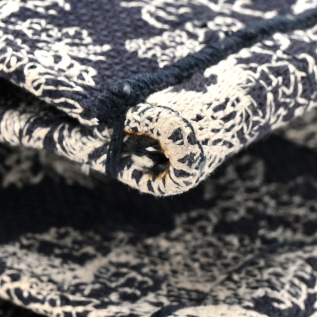 Christian Dior Calfskin Dioriviera Toile De Jouy Small Book Tote With Strap Blue Multicolor