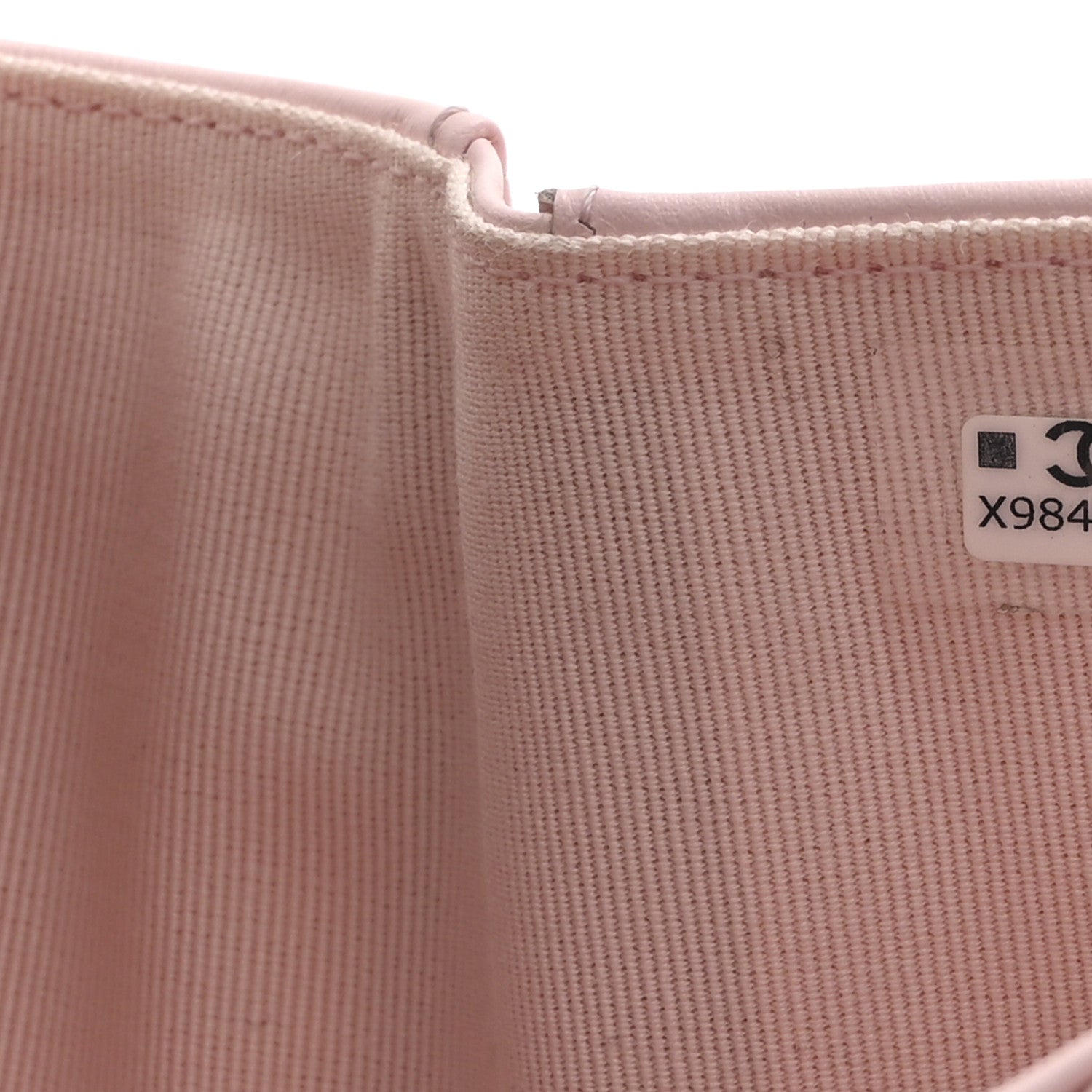 Caviar Quilted Compact Flap Wallet Light Pink