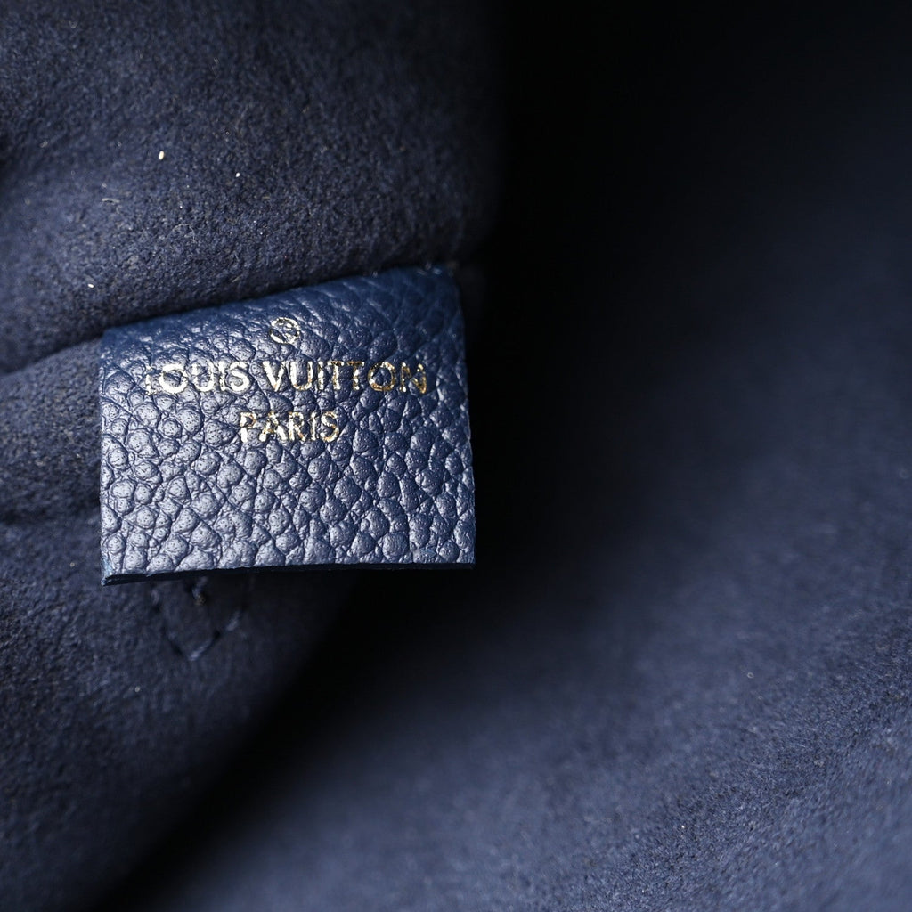 Louis Vuitton Empreinte Monogram Giant Neverfull MM Pochette Navy