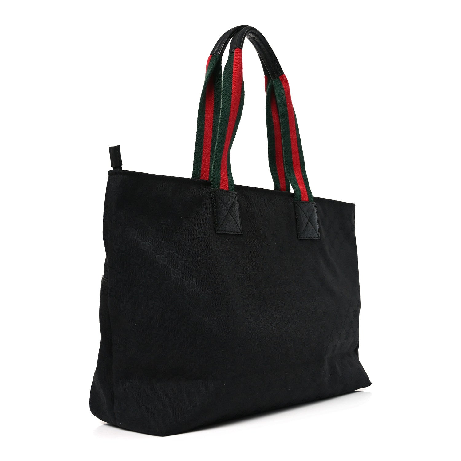 Gucci Monogram Web Large Diaper Tote Black