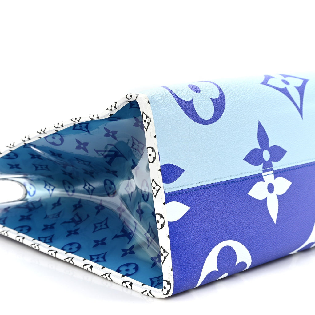 Louis Vuitton Monogram Giant Saint Barth Onthego Blue