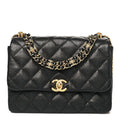 Chanel Caviar Quilted Coco First Flap Black