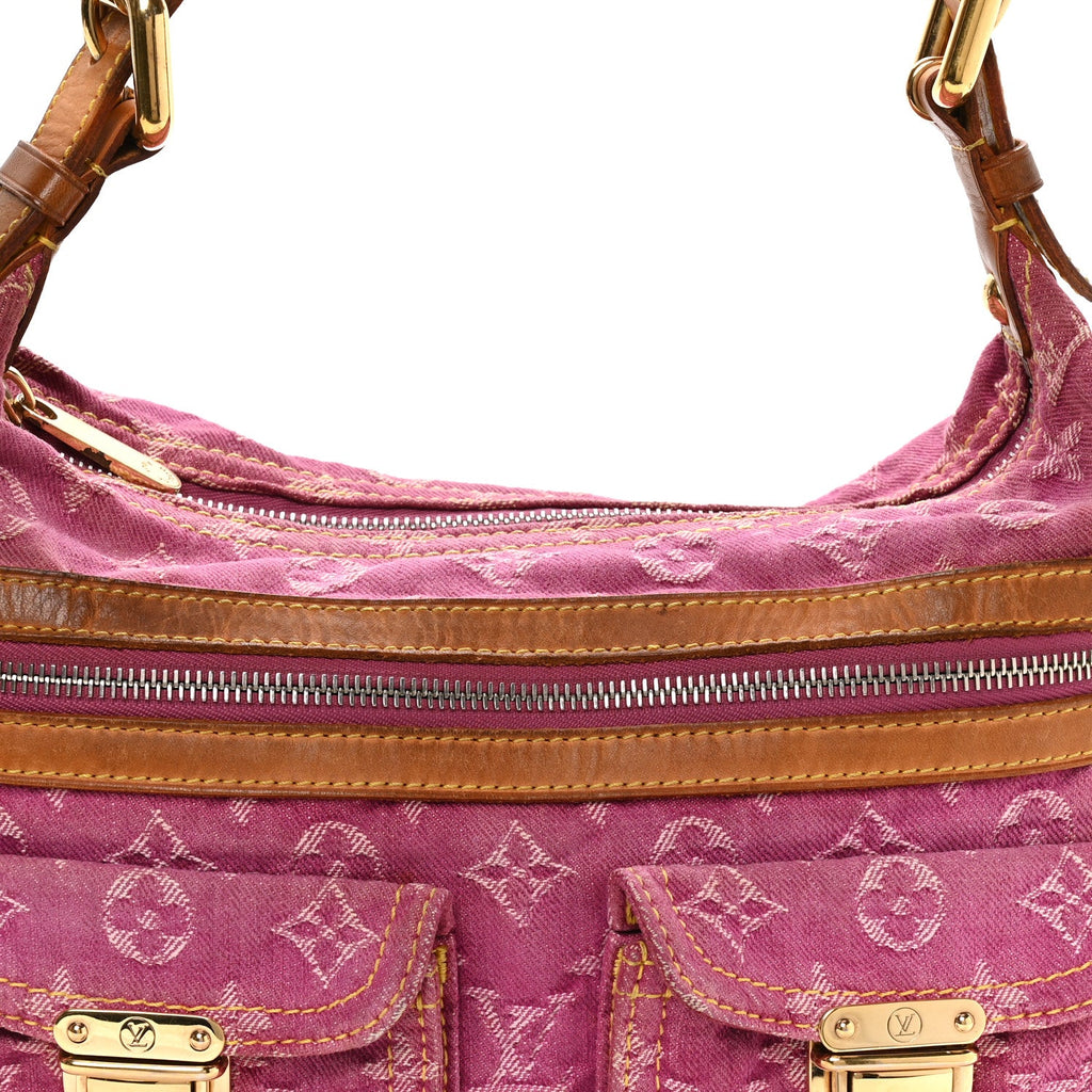 Louis Vuitton Denim Baggy PM Fuchsia