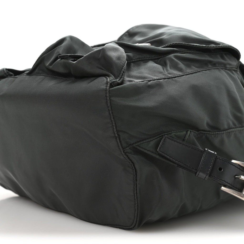 Prada Nylon Vela Medium Backpack Green
