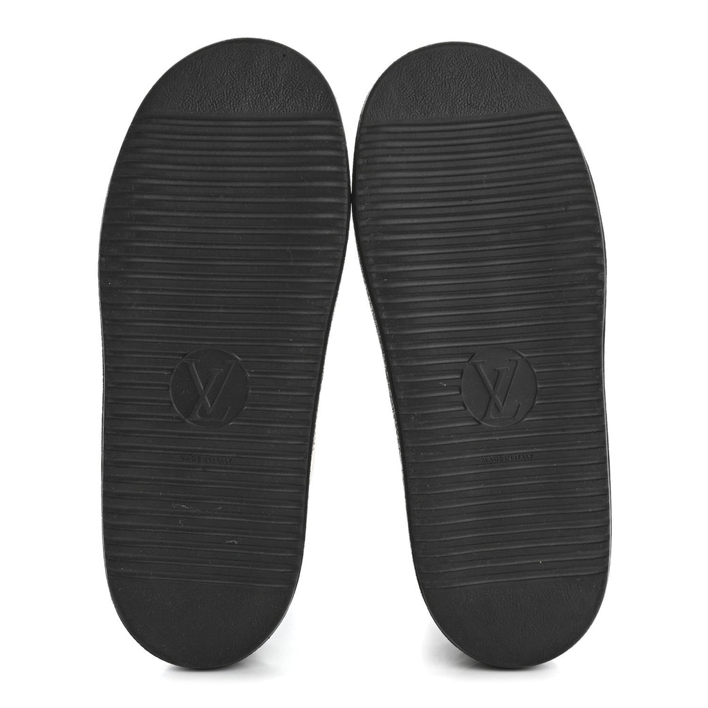 Louis Vuitton Calfskin Polar Flat Ankle Boots 38 Black