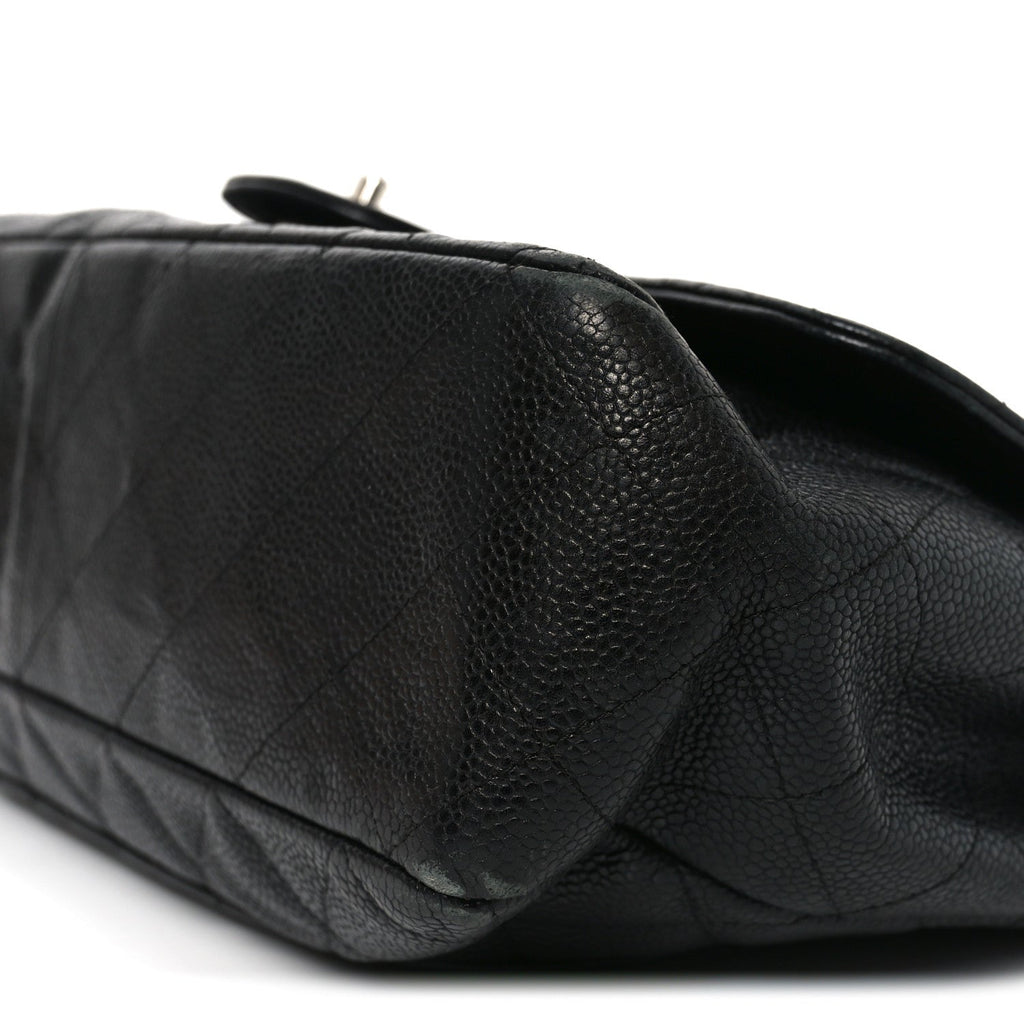 Chanel Caviar Quilted Jumbo Single Flap Black