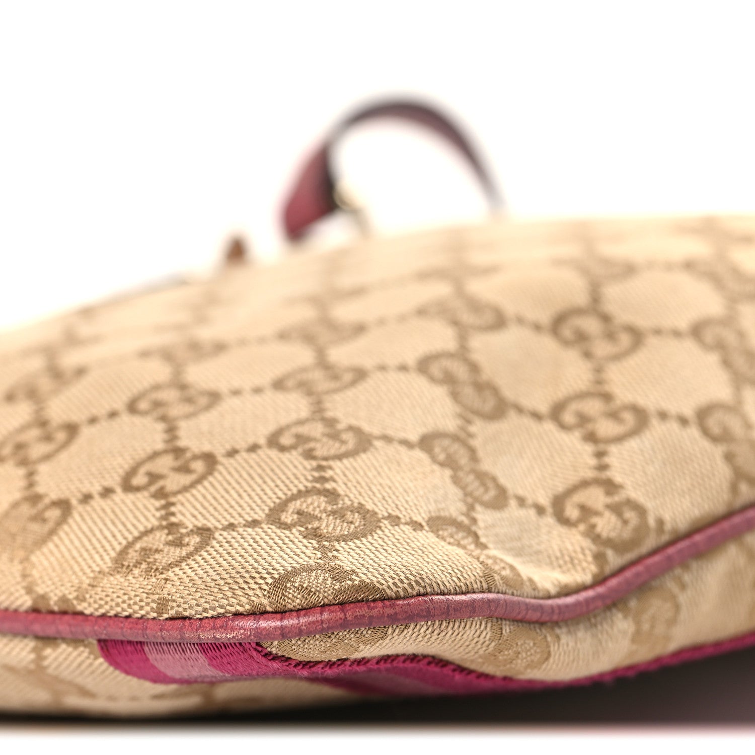 Gucci Monogram Web Jolicoeur Charms Messenger Pink Ebony