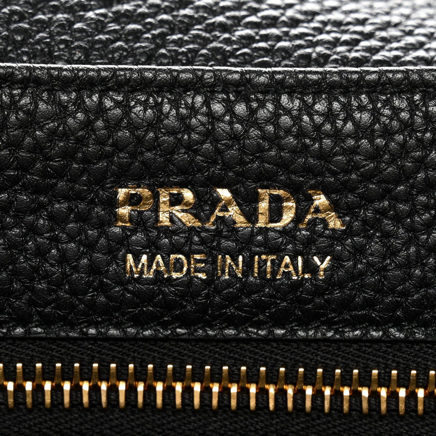Prada Vitello Daino Soft Flap Shoulder Bag Black