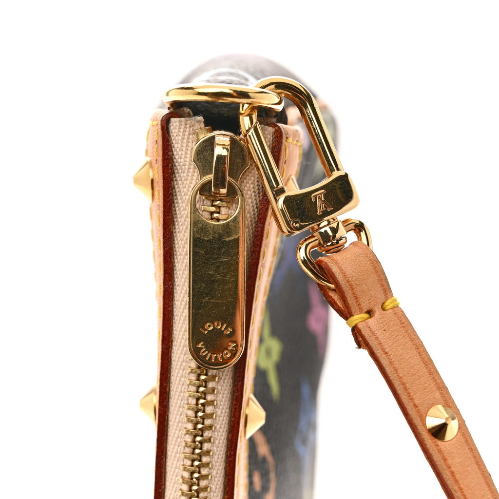 Louis Vuitton Monogram Multicolor Pochette Accessories Black