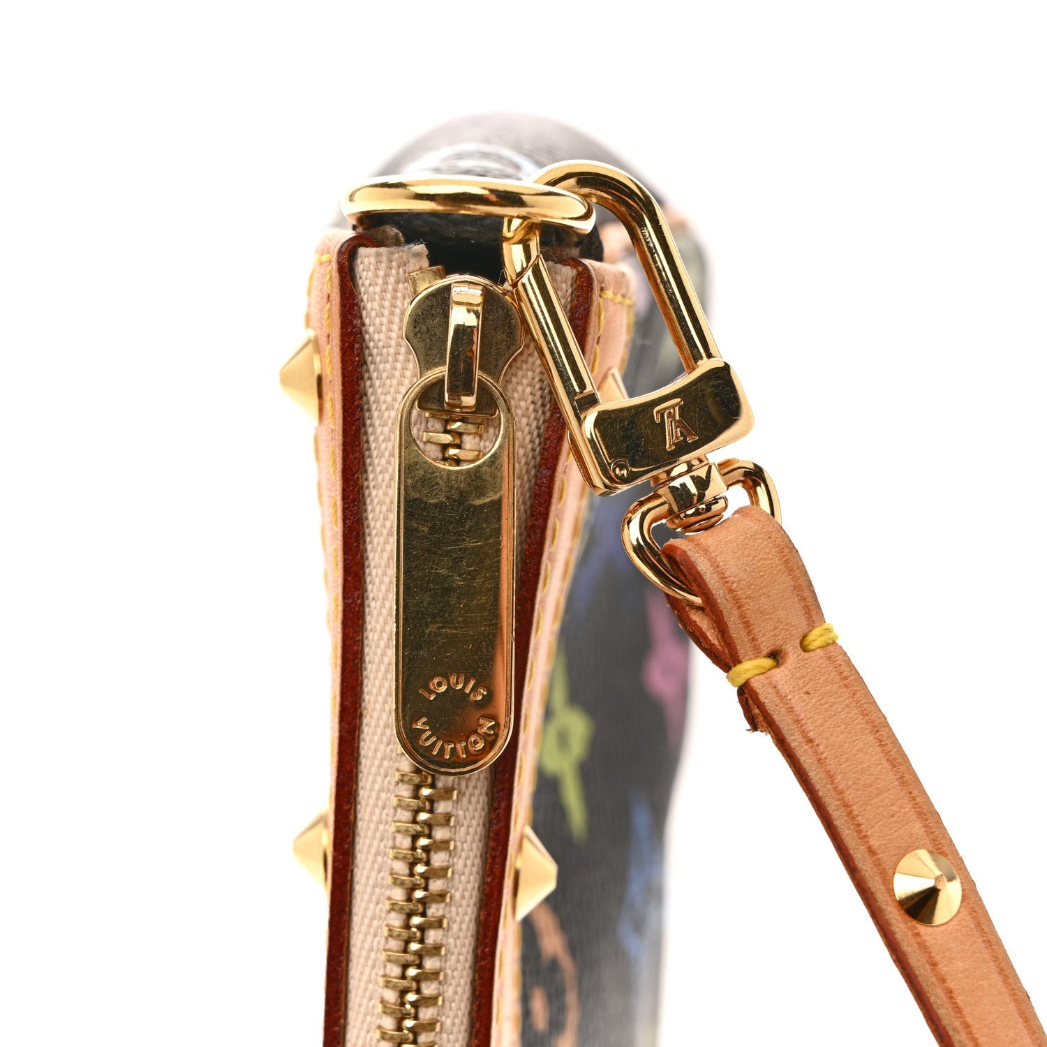 Louis Vuitton Monogram Multicolor Pochette Accessories Black