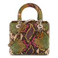 Christian Dior Snakeskin Medium Lady Dior Multicolor
