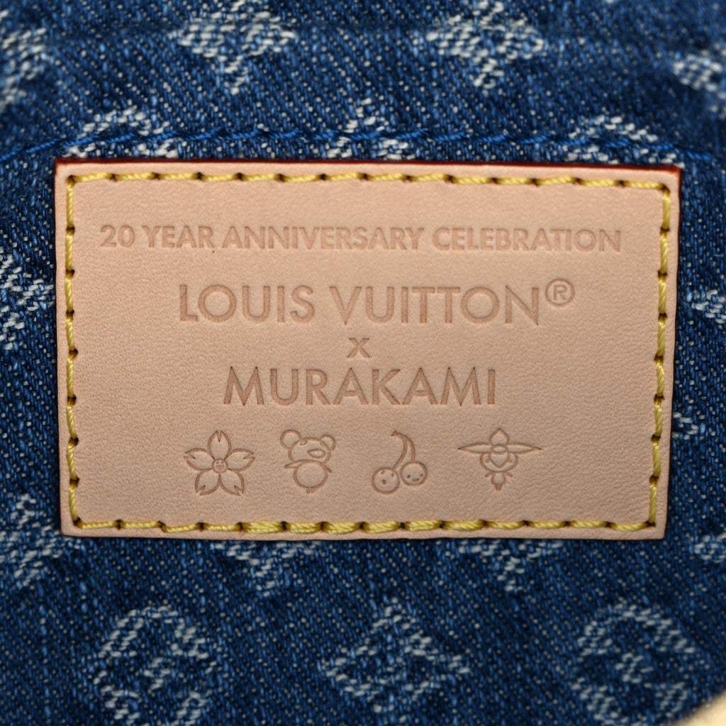 Louis Vuitton LV X TM Monogram Denim Cerises Pochette Accessories Blue