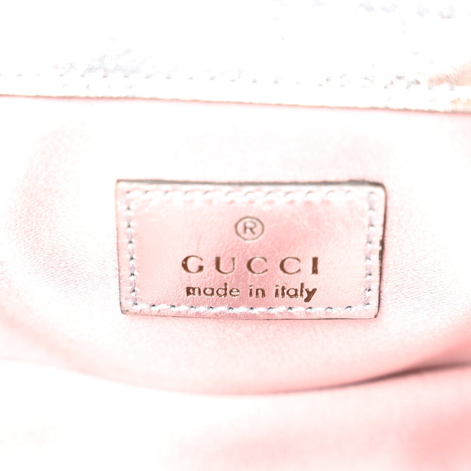 Gucci Iridescent Nappa Chevron Matelasse Super Mini GG Marmont Shoulder Bag Iridescent Escape Pink