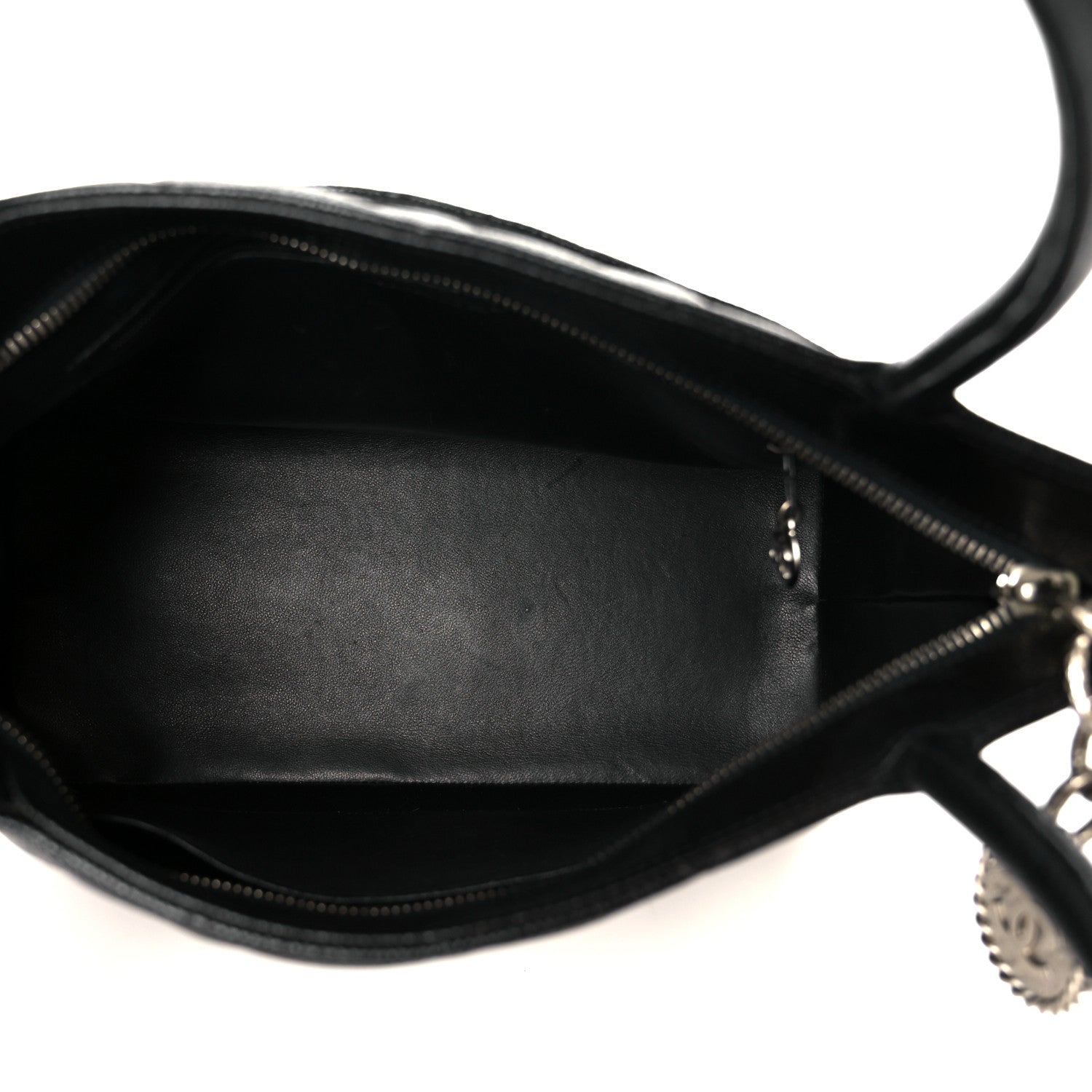 Chanel Caviar Quilted Medallion Tote Black