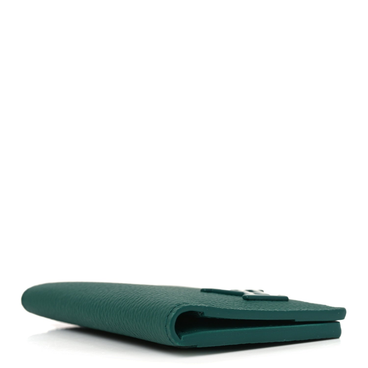 Louis Vuitton Grained Calfskin Aerogram Pocket Organizer Forest Green