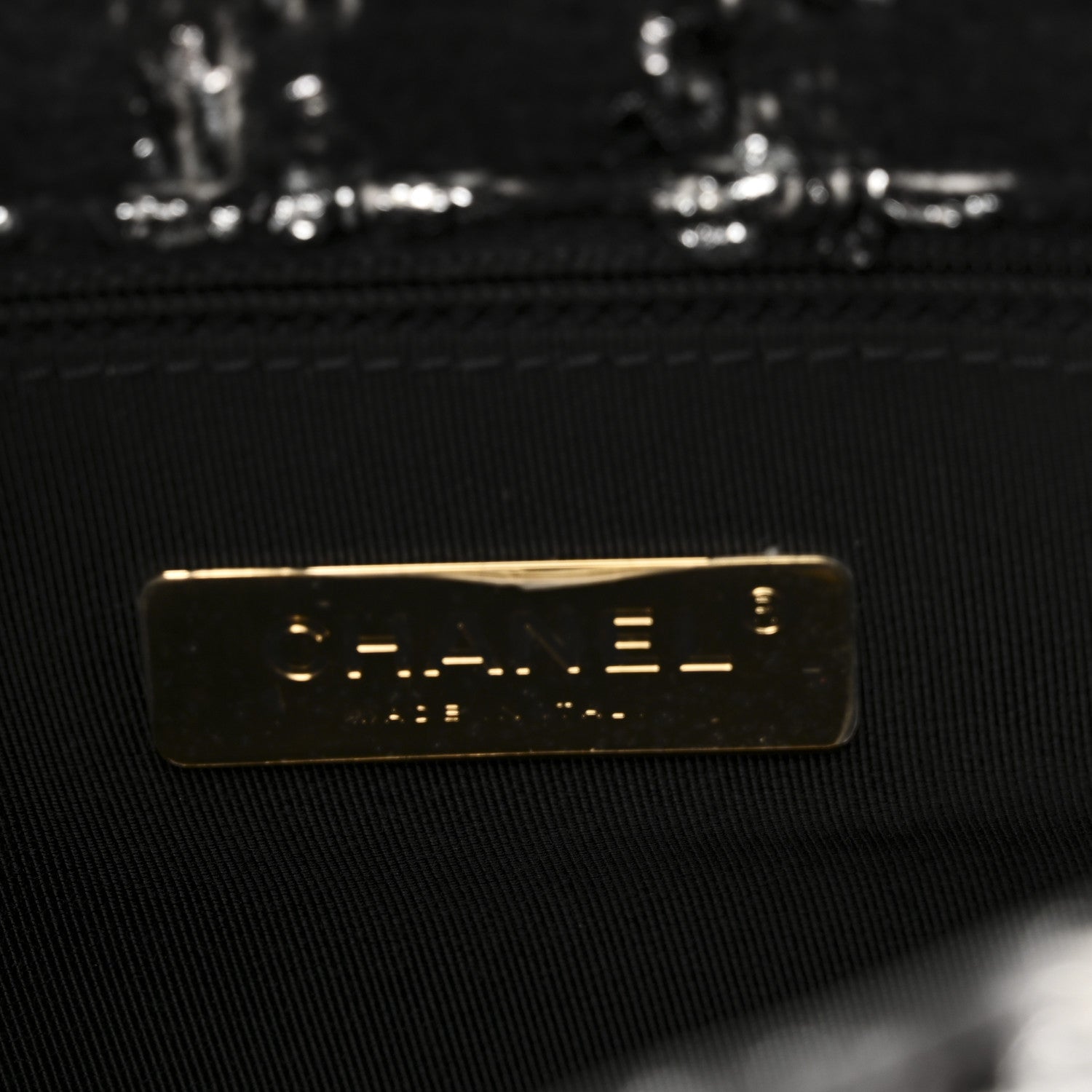 Chanel Tweed Quilted Large Chanel 19 Flap Black Silver Ecru