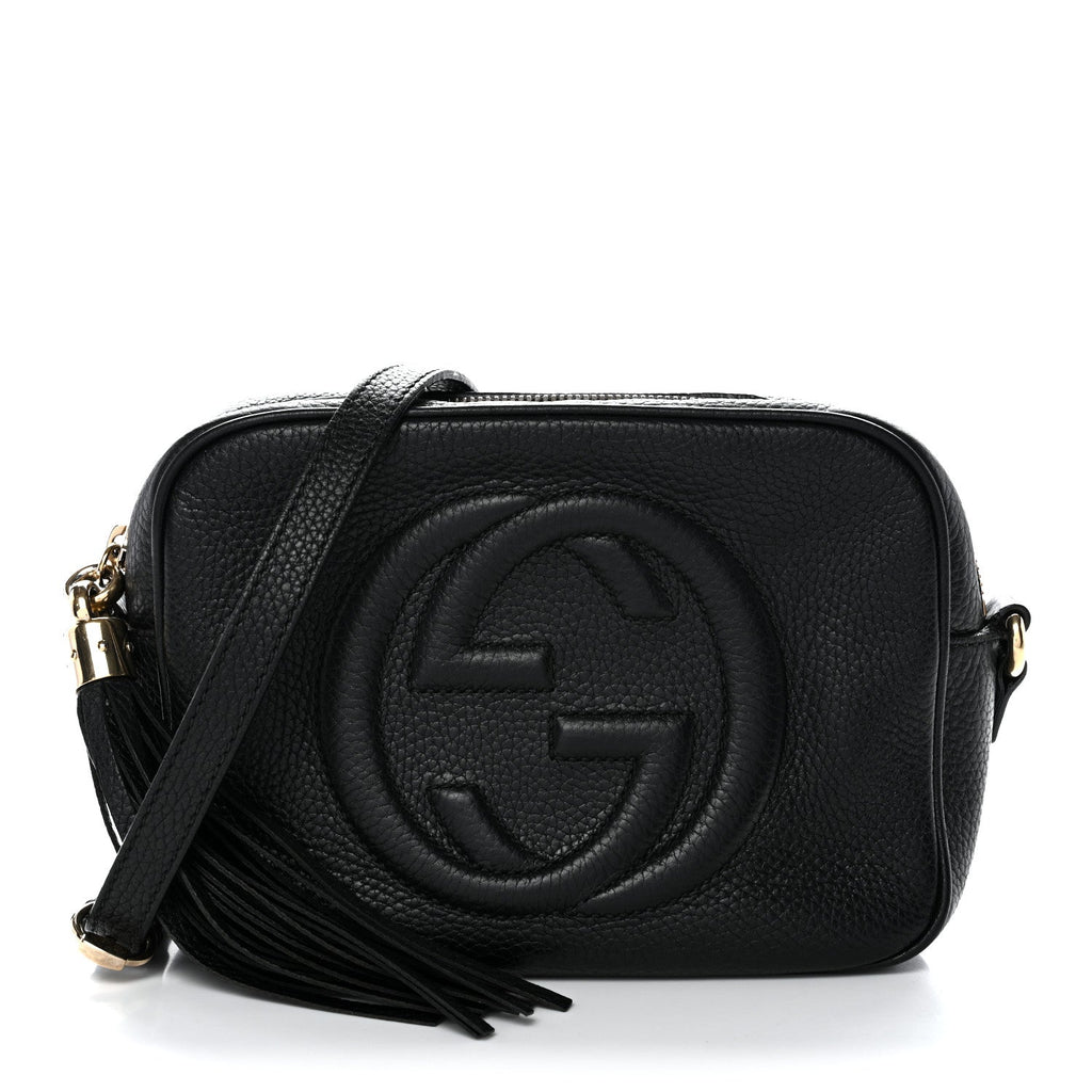 Gucci Pebbled Calfskin Small Soho Disco Bag Black