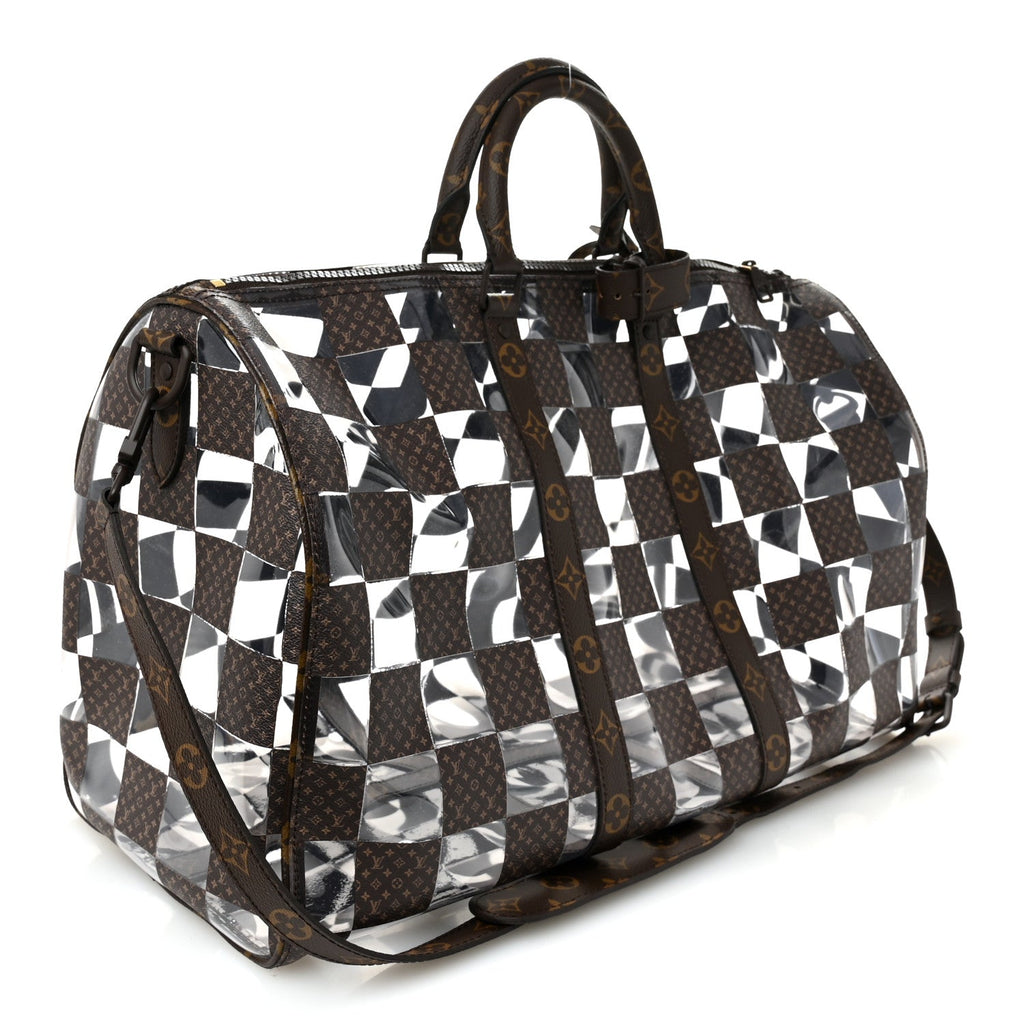 Louis Vuitton PVC Monogram Chess Keepall Bandouliere 50