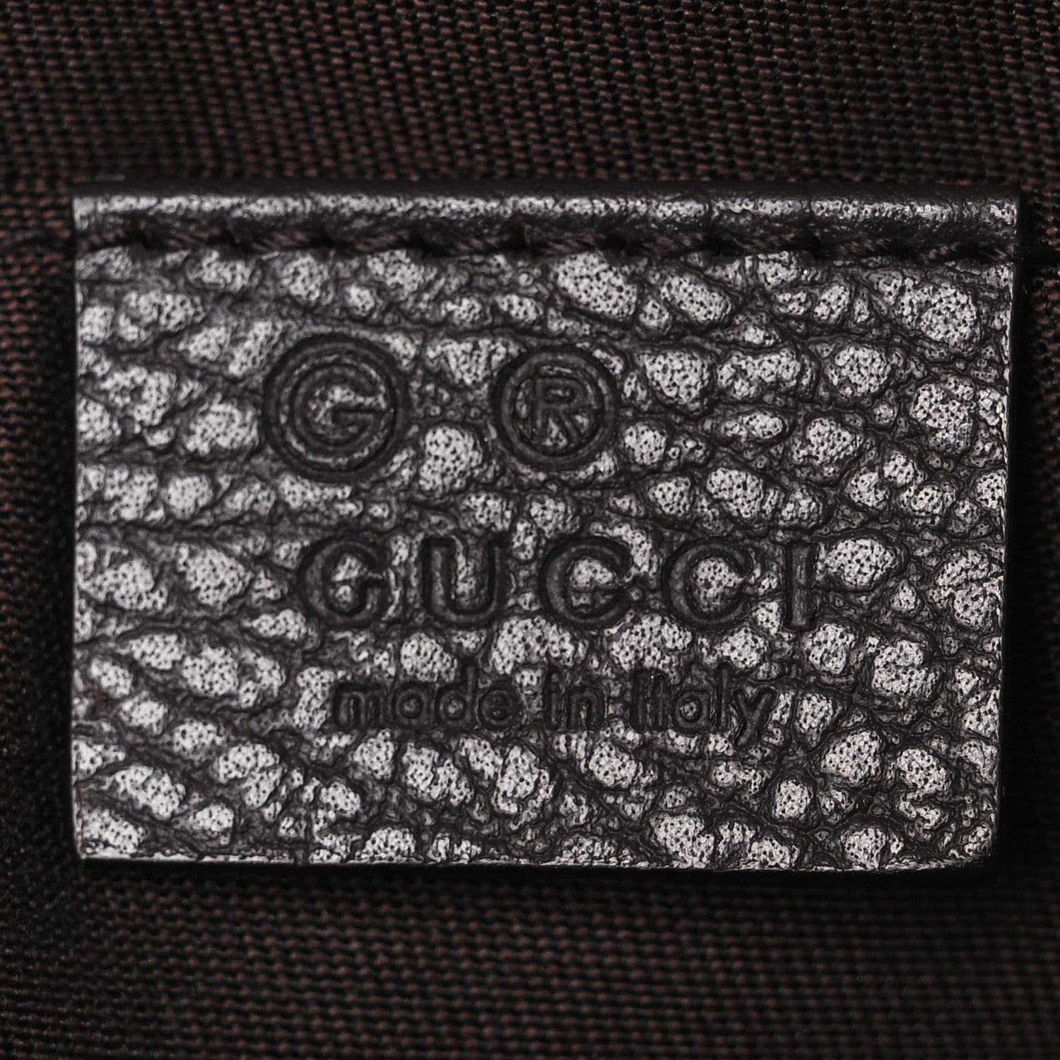 Gucci Monogram Belt Bag Dark Brown