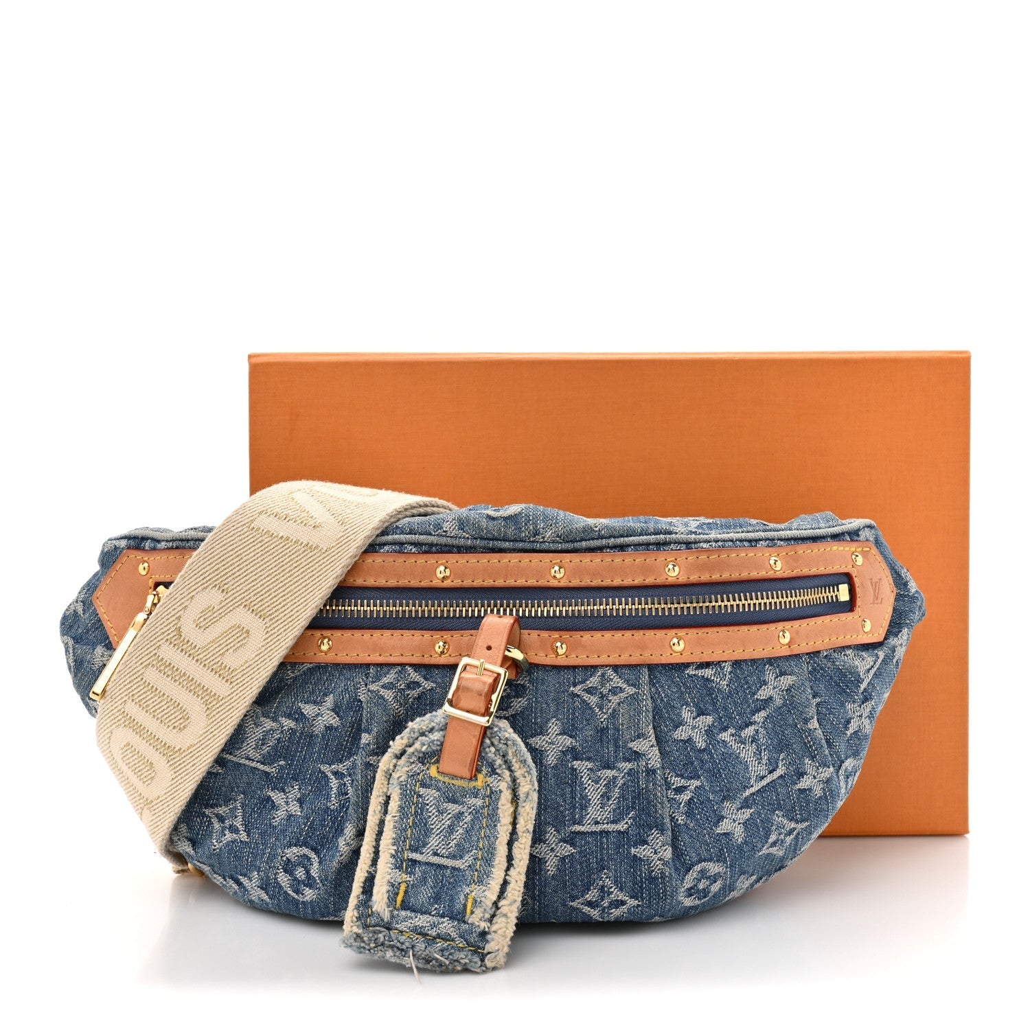 Louis Vuitton Monogram Denim High Rise Bumbag Blue