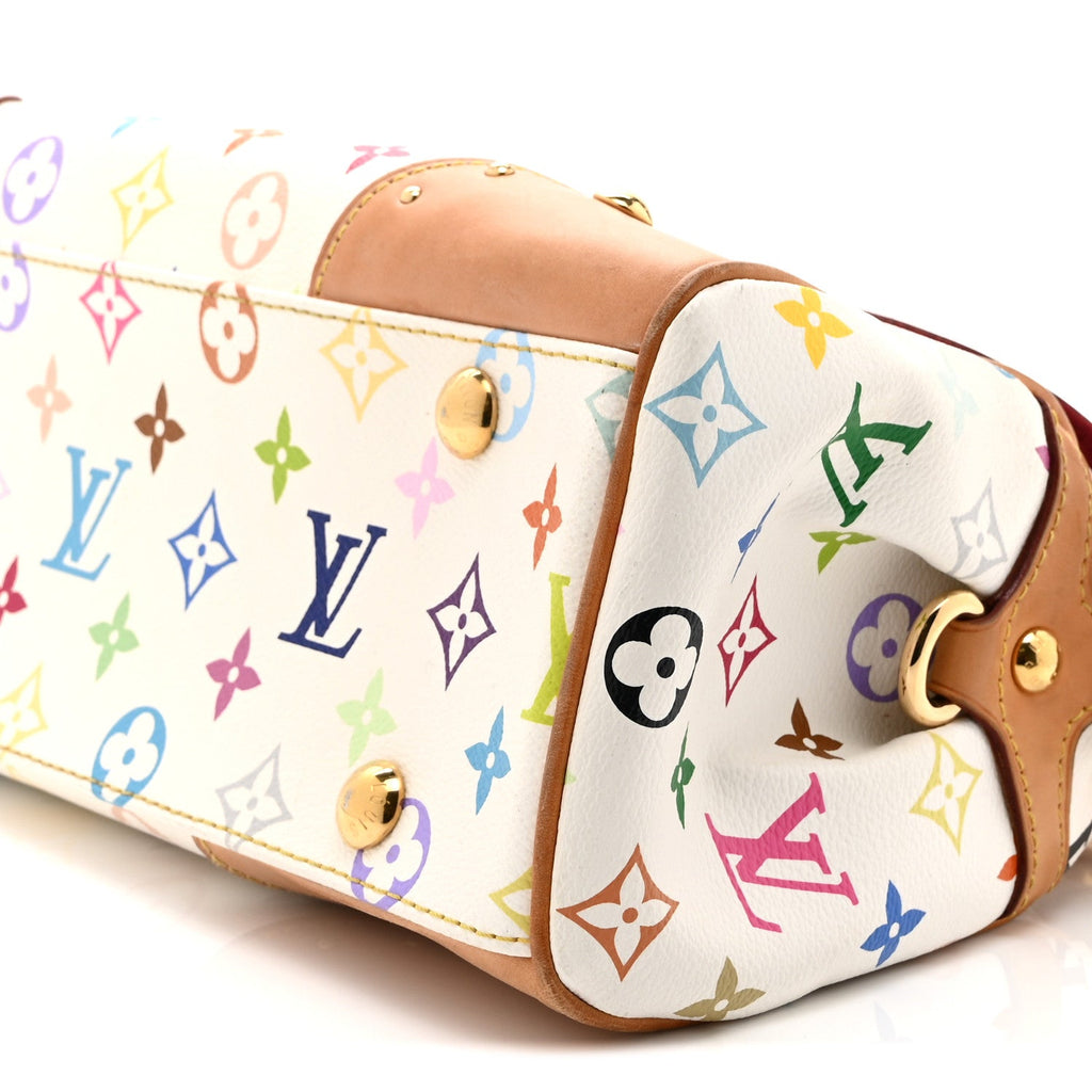 Louis Vuitton Monogram Multicolor Beverly MM White