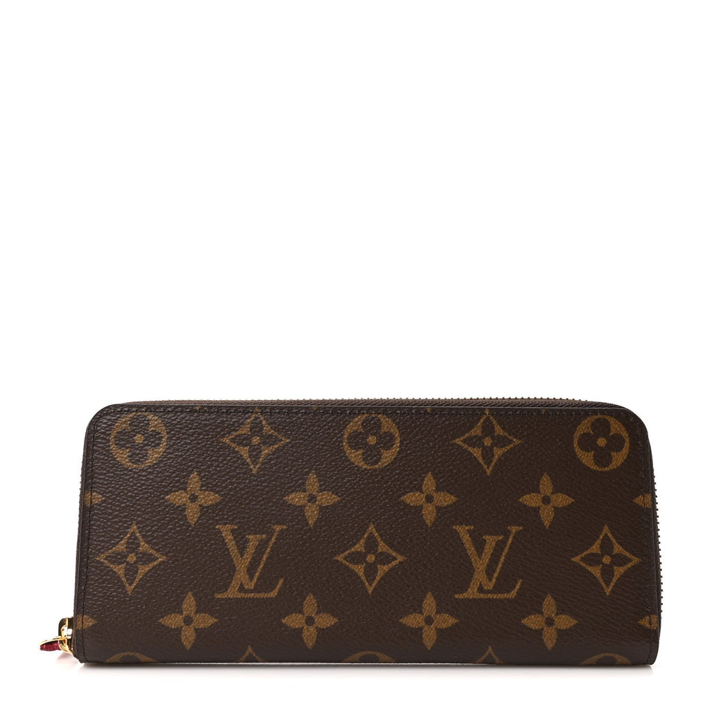 Louis Vuitton Monogram Clemence Wallet Fuchsia