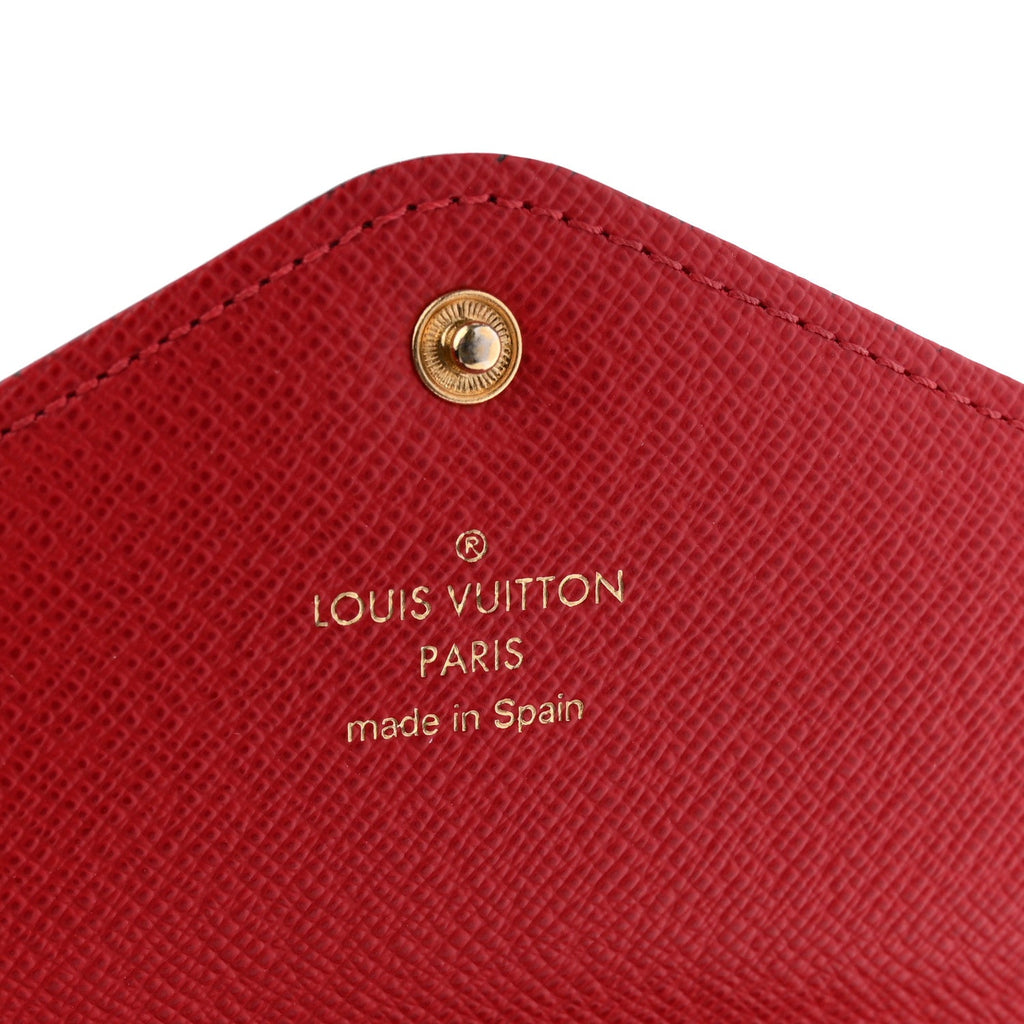 Louis Vuitton Damier Ebene Josephine Wallet Red