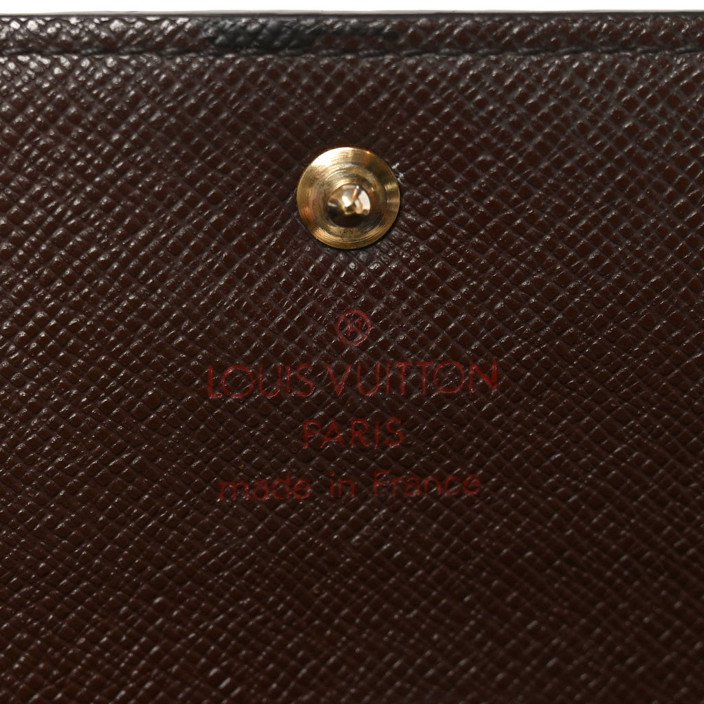 Louis Vuitton Damier Ebene Porte Tresor Etui Papier Wallet