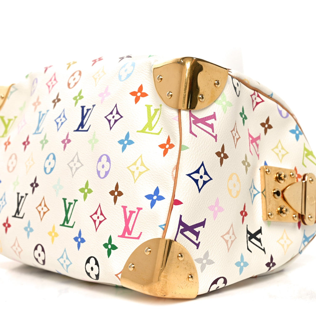 Louis Vuitton Monogram Multicolor Speedy 30 White