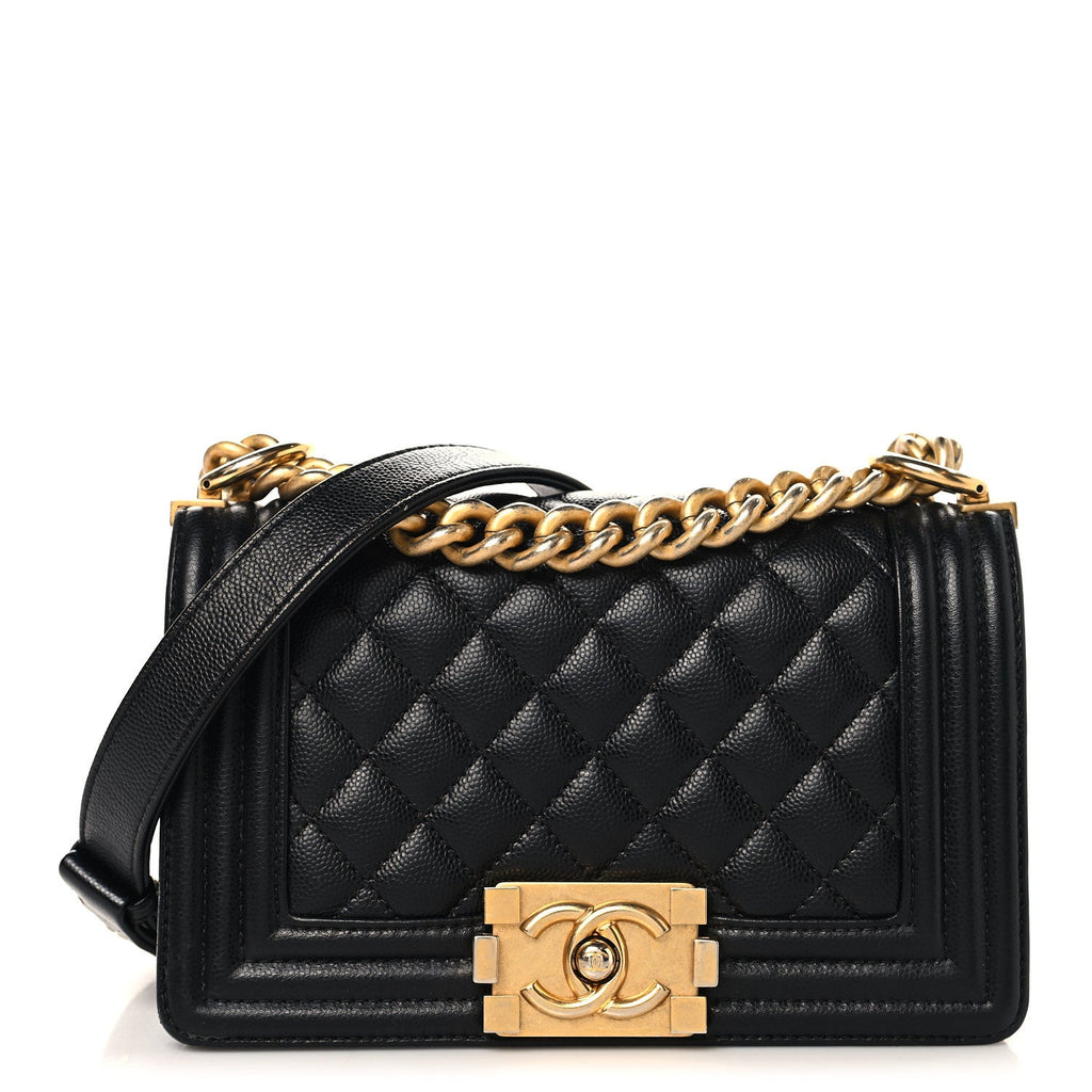 Chanel Caviar Quilted Small Boy Flap Black