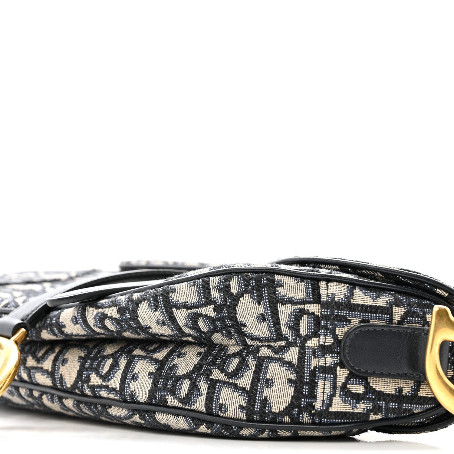 Christian Dior Oblique Saddle Bag Blue