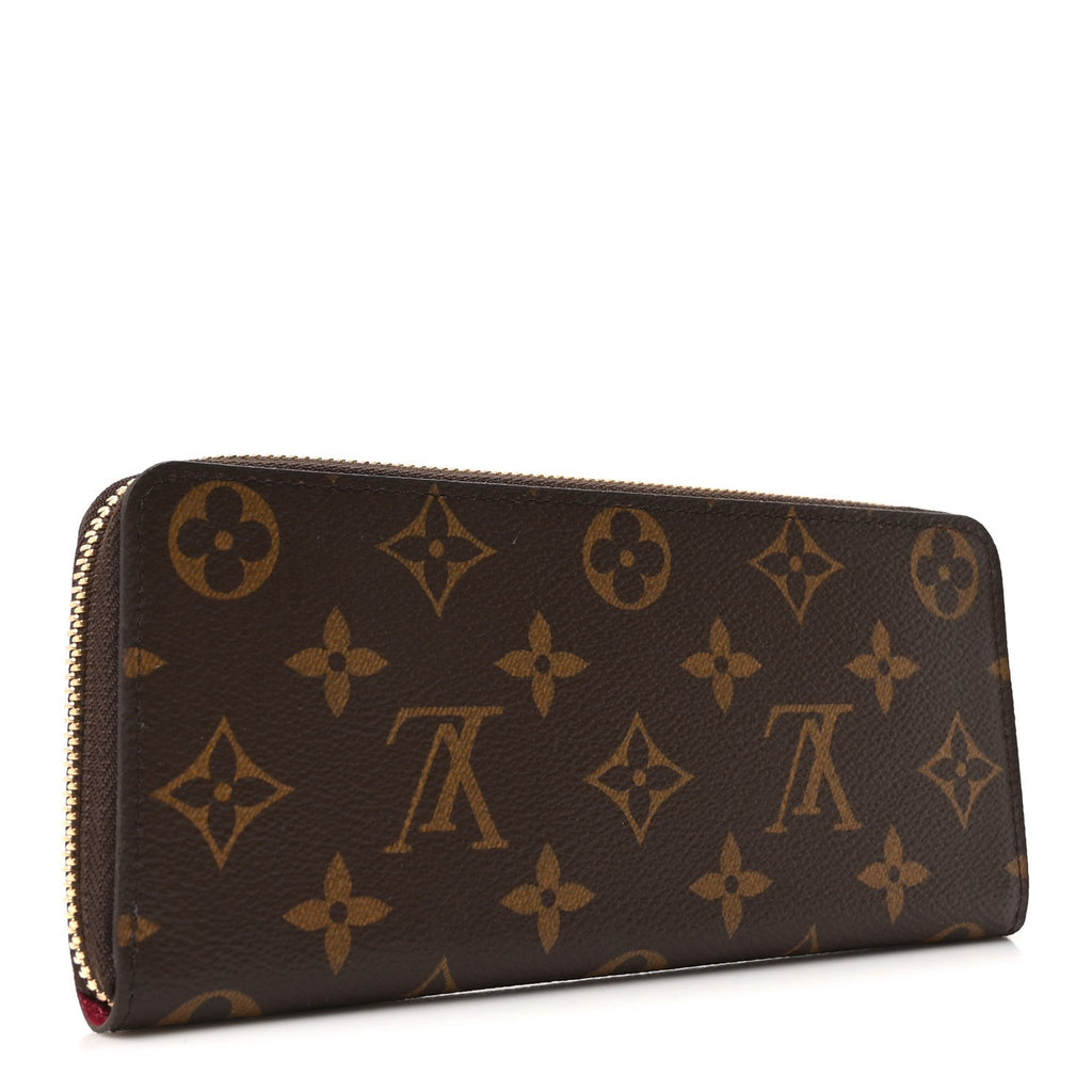 Louis Vuitton Monogram Clemence Wallet Fuchsia