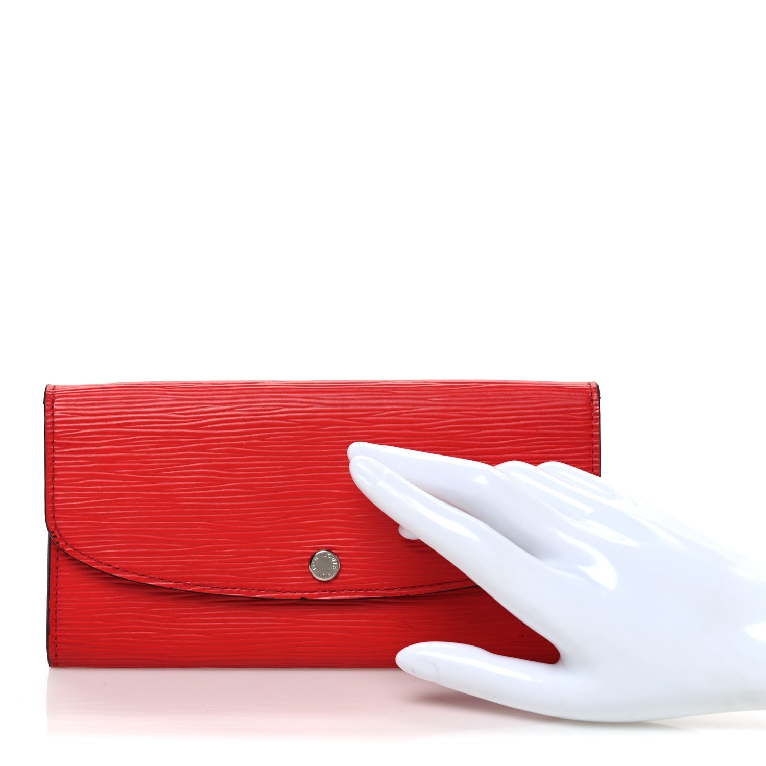 Louis Vuitton Epi Emilie Wallet Coquelicot