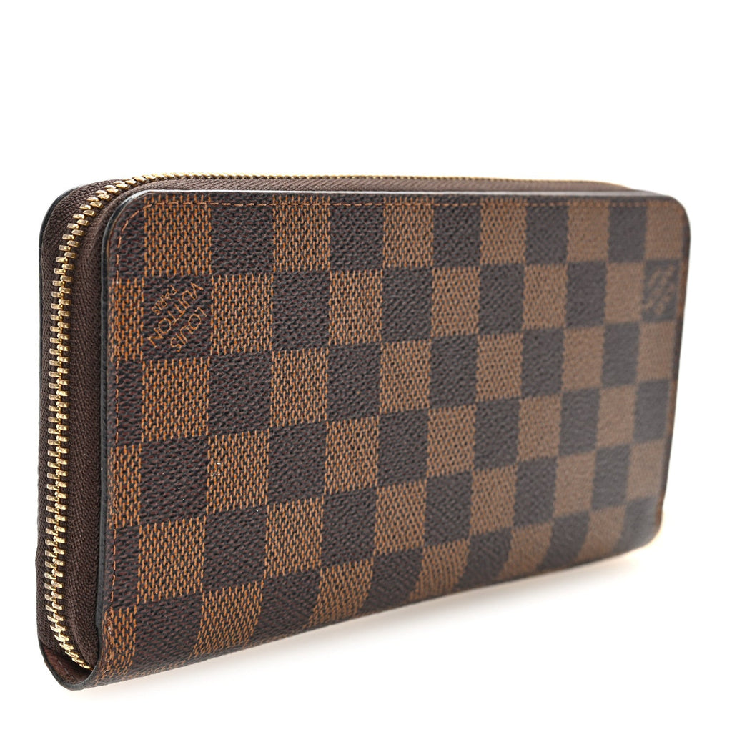 Louis Vuitton Damier Ebene Zippy Wallet Rose Ballerine