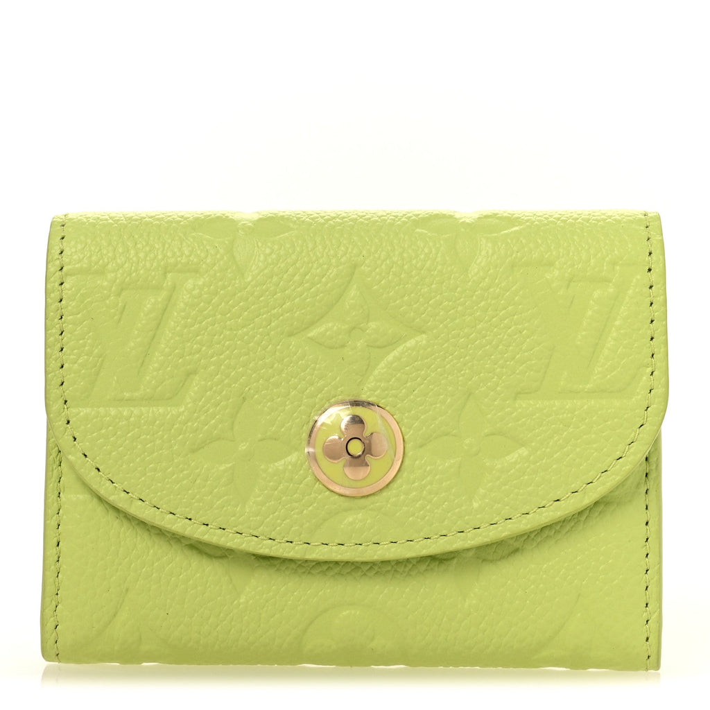 Louis Vuitton Empreinte Rosalie Coin Purse Zesty Lime