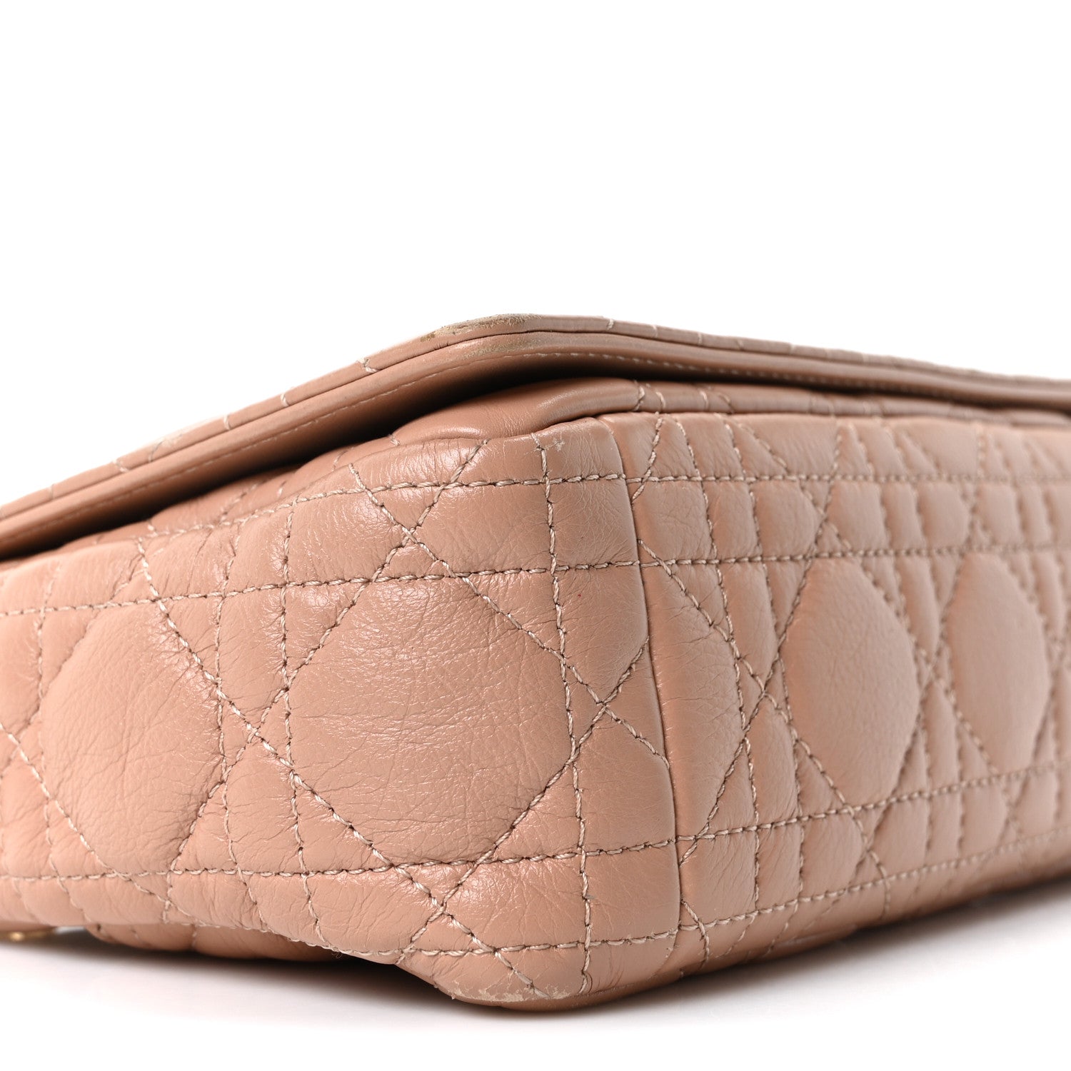 Christian Dior Calfskin Cannage Small Caro Bag Rose De Vents