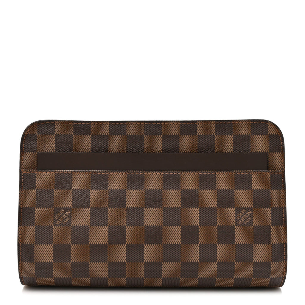 Louis Vuitton Damier Ebene Pochette Saint Louis Clutch