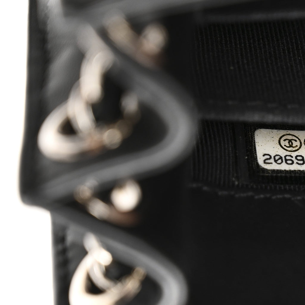 Patent CC Phone Holder Crossbody Black