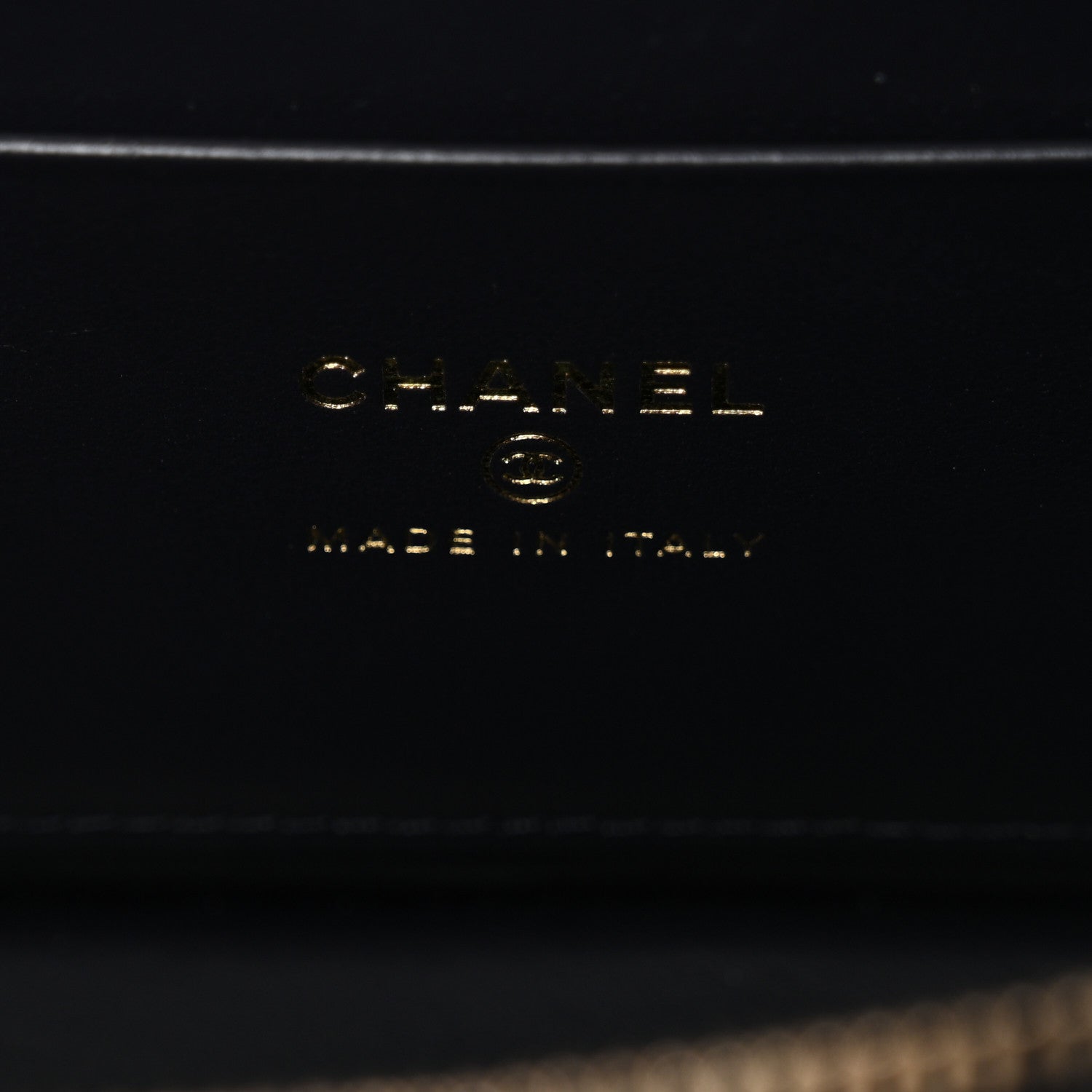 Chanel Denim Quilted Top Handle Slim Vanity Case With Chain Dark Blue