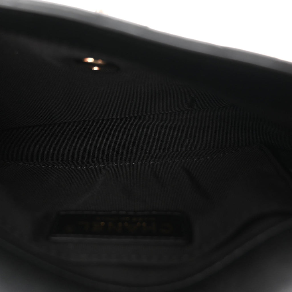 Chanel Lambskin Quilted Side Packs Black