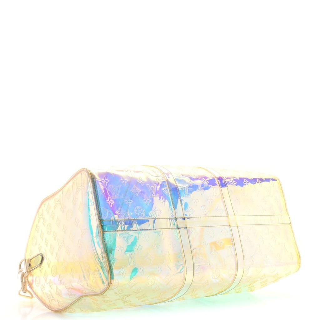 Louis Vuitton PVC Monogram Keepall Bandouliere 50 Iridescent Prism