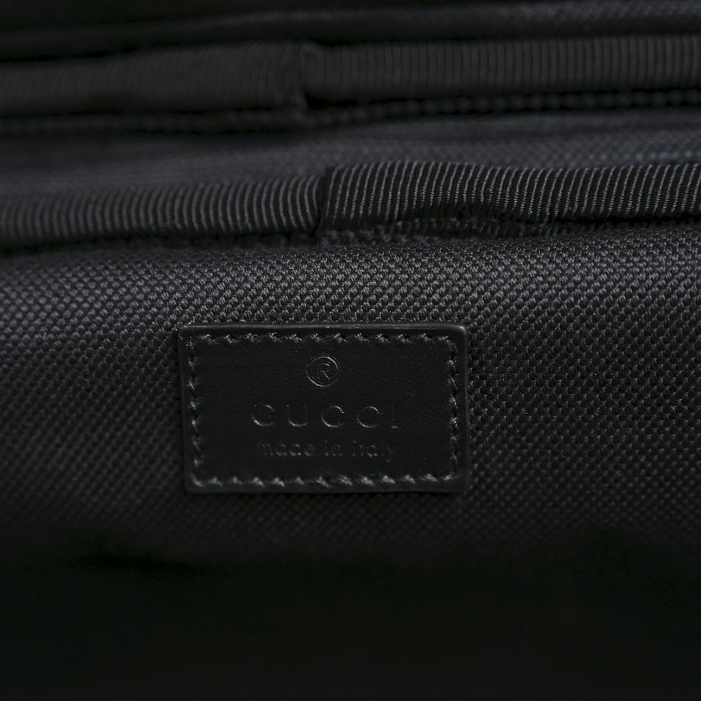 Gucci GG Supreme Monogram Calfskin Cabin Trolley Black