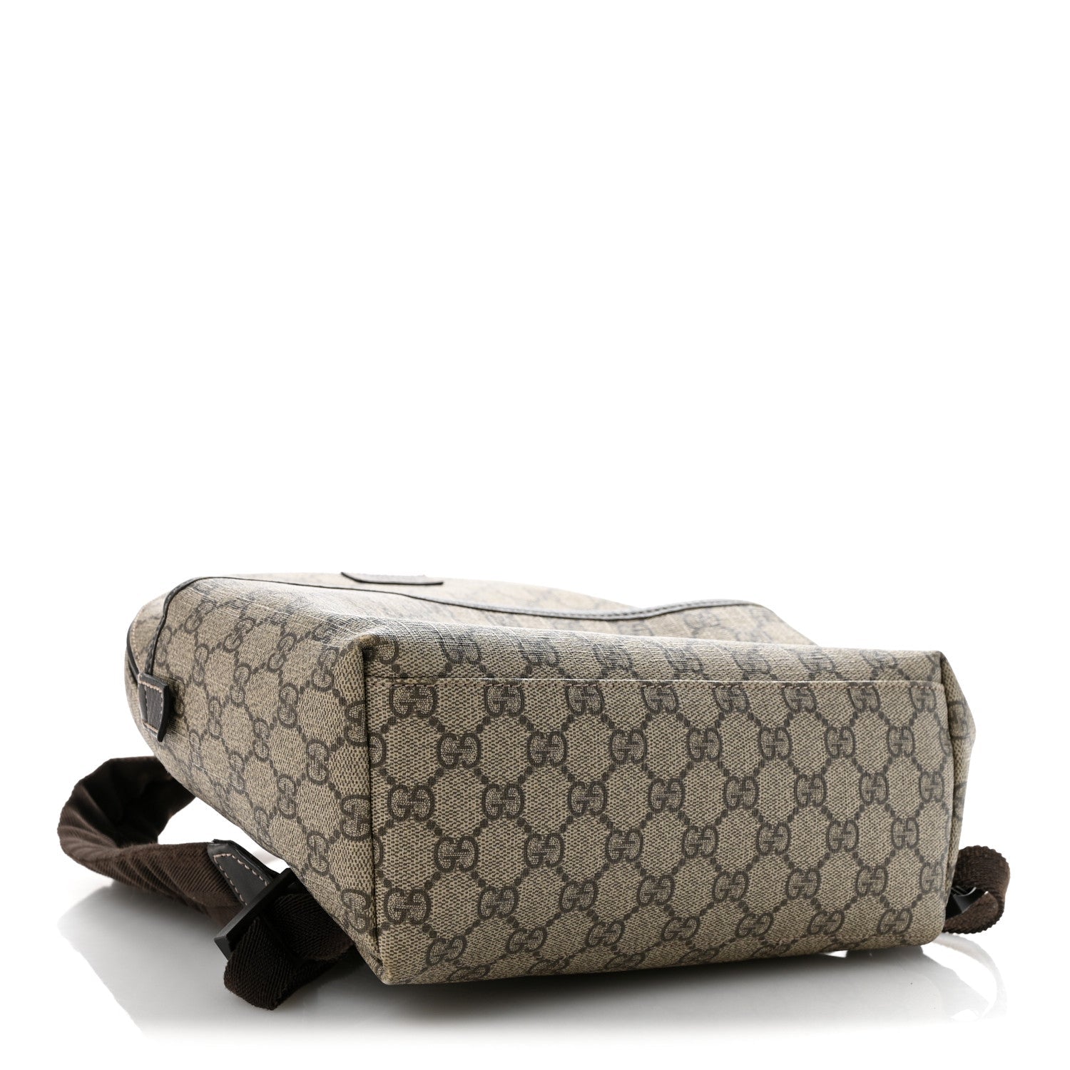 Gucci GG Supreme Monogram Margaux Calfskin Childrens Day Backpack Beige Ebony Cocoa Dark Chocolate