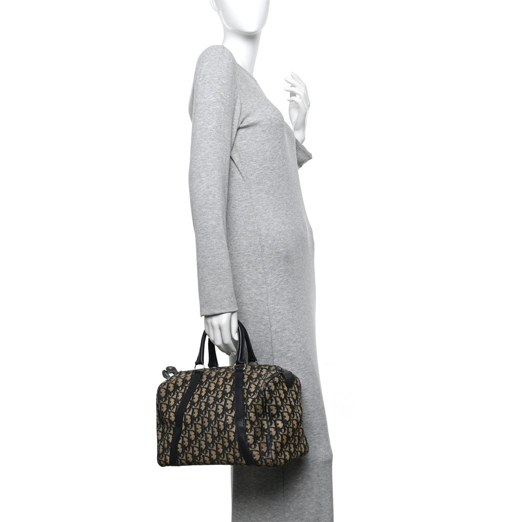 Christian Dior Monogram Boston Navy Blue